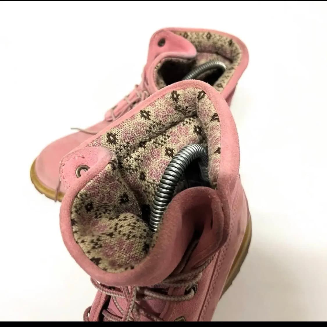 팀버랜드 롤탑 핑크 워커 235 상품이미지3