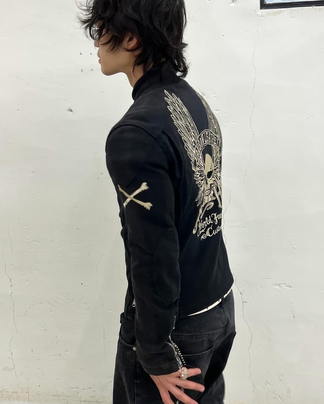 Vanson Leathers multi zip skull biker jk 상품이미지2