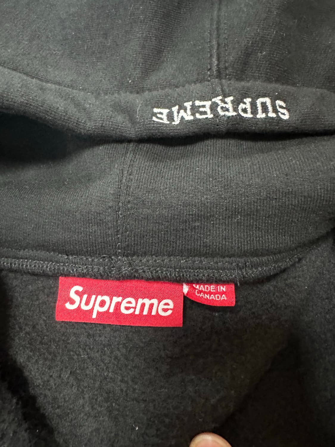 슈프림 후드집업 실착 1회 상품이미지3