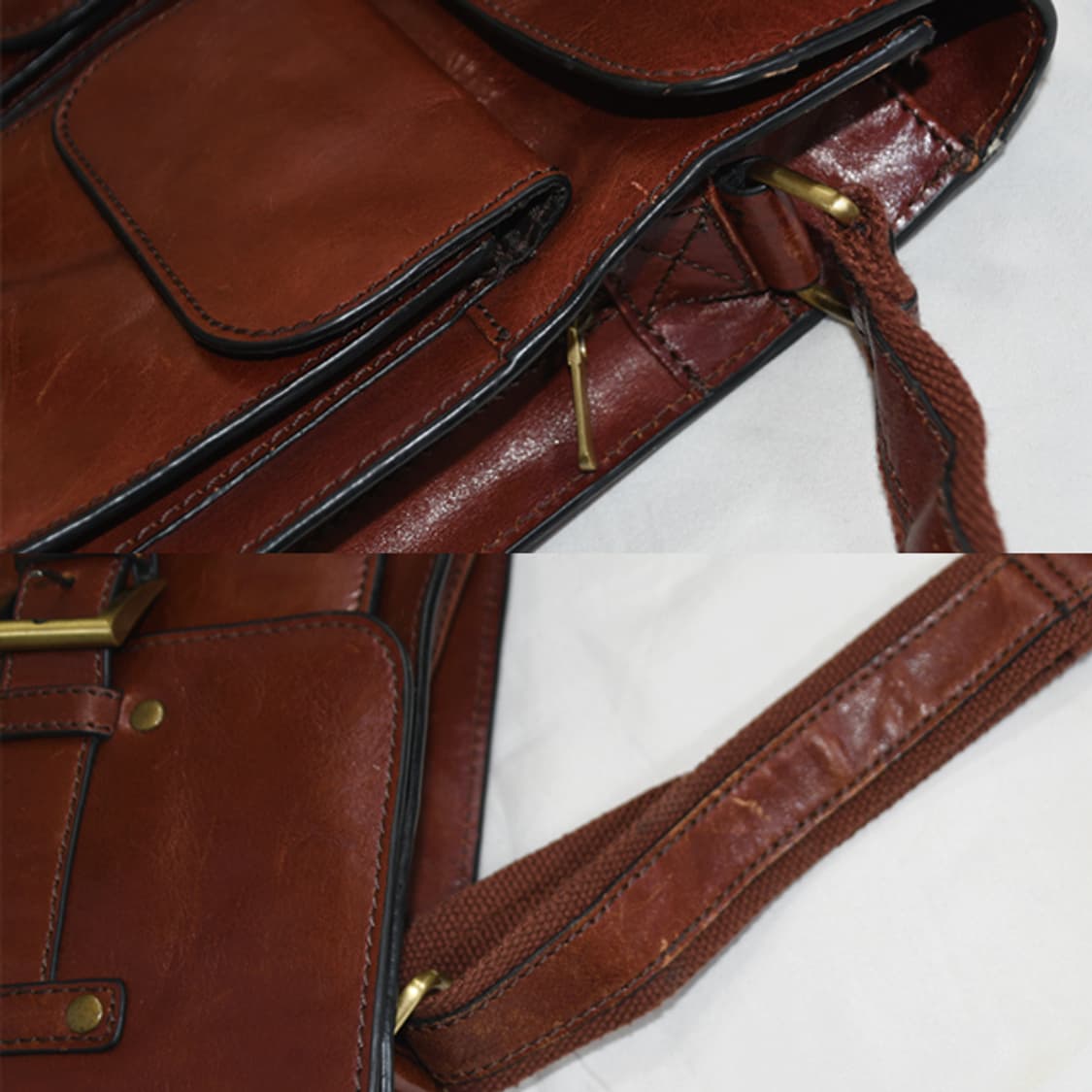 Snobbist Milano 빈티지크로스레더백 상품이미지7