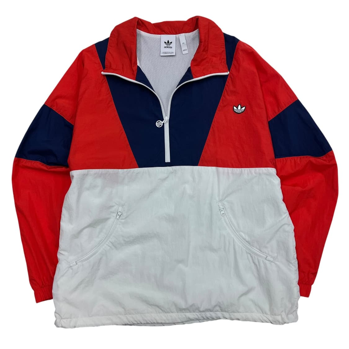 아디다스 오렌지배색 네이비 아노락 2XL 상품이미지3