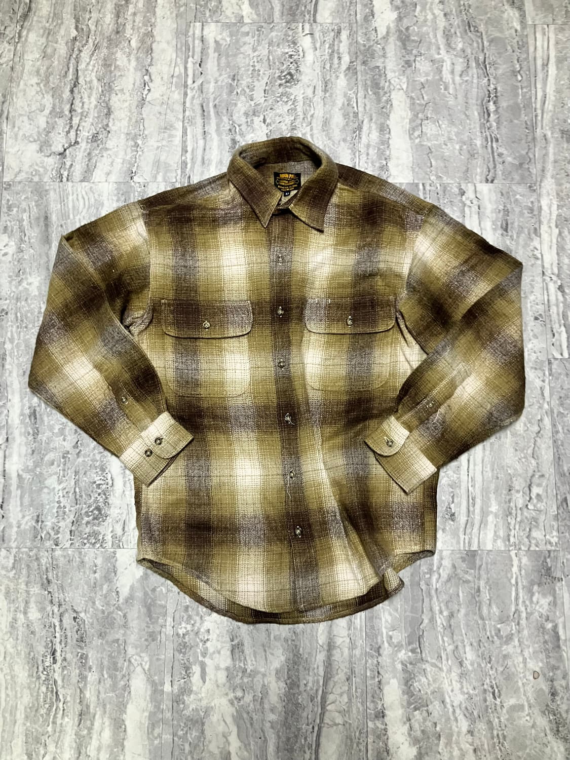 일본빈티지 Boonpal 올드스쿨아메카지 혁오풍 혼방울셔츠 상품이미지1