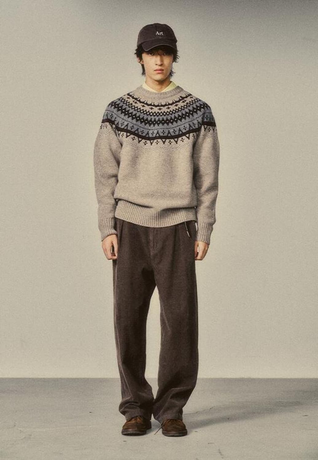 아트이프액츠 페어아일 니트 베이지 (XL) 상품이미지1