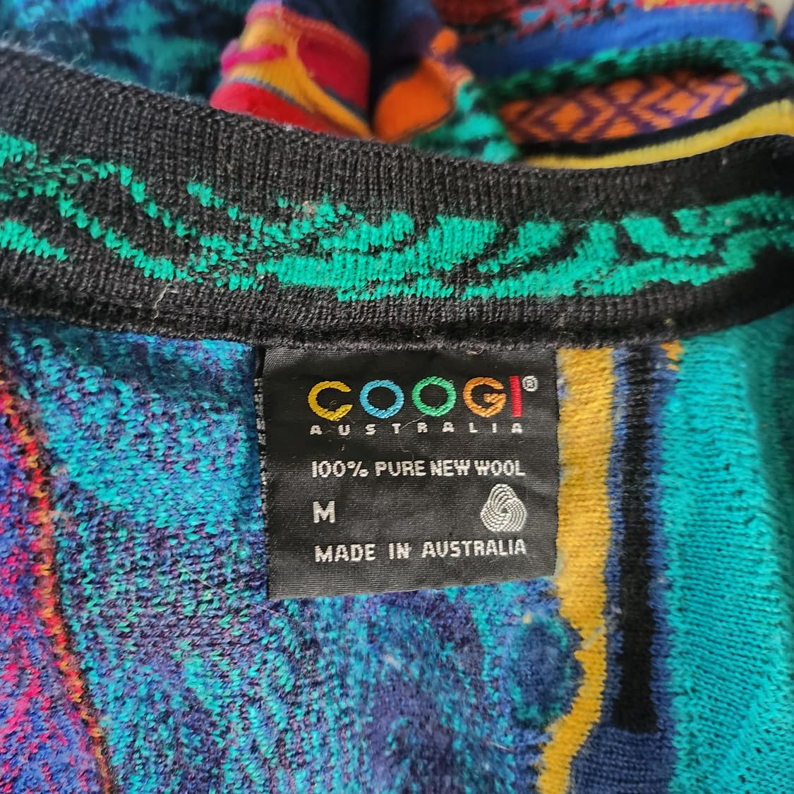 쿠지 Coogi 케이블 패턴 울 가디건 공용 빈티지 니트  상품이미지7