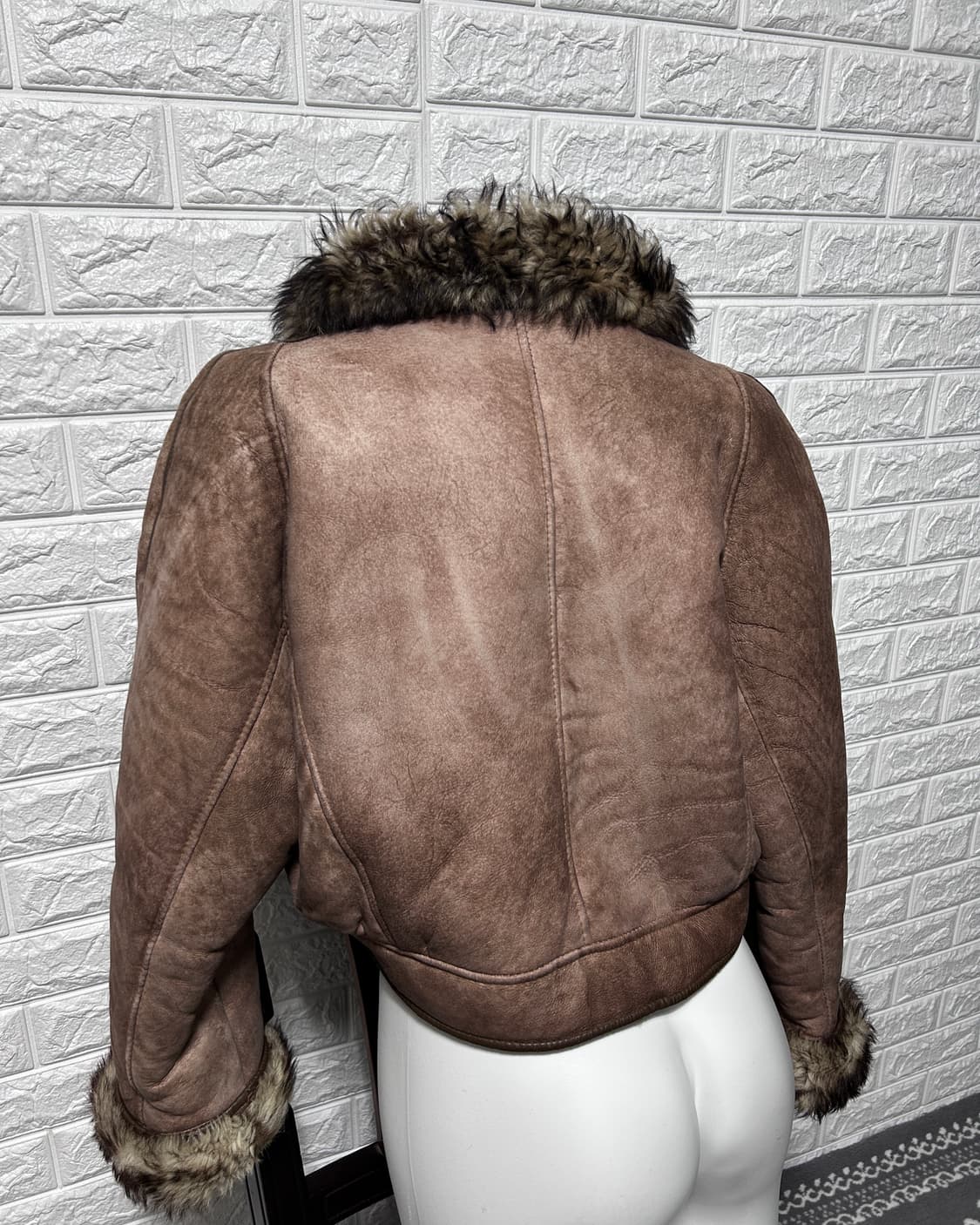 00’s SHEARING Short Real Shearling Jacke 상품이미지4