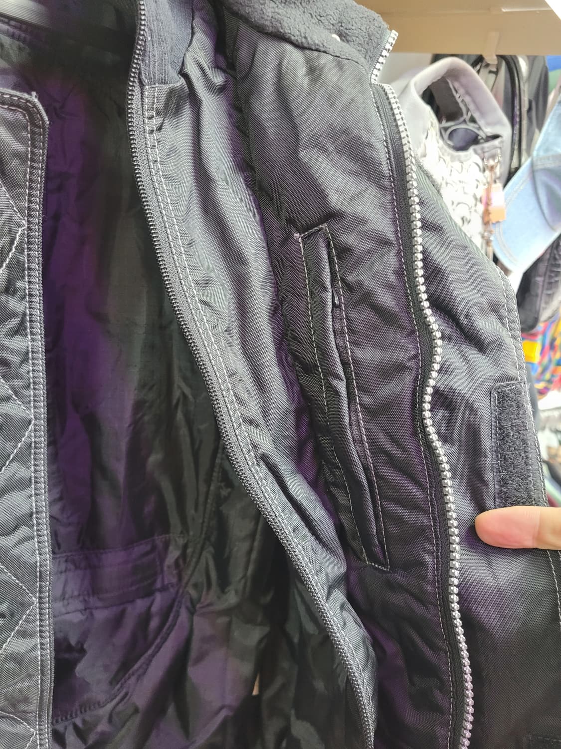 쿠시타니 팀 레이싱 점퍼 자켓 블랙 (M) 상품이미지5