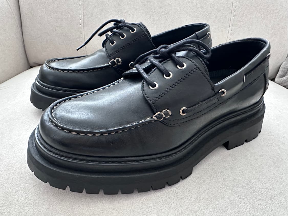 COS 레더 청키 보트슈즈 상품이미지4