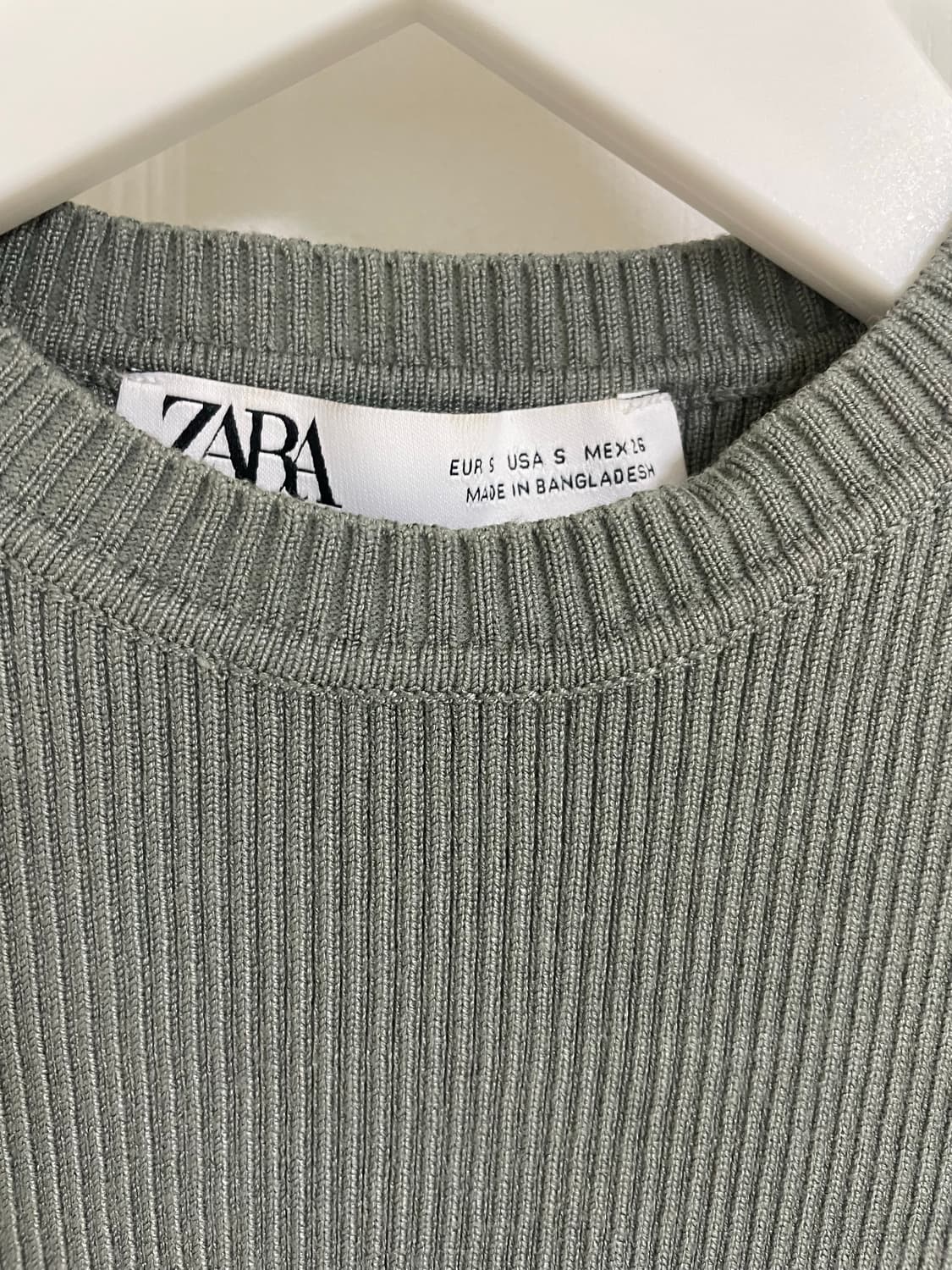 ZARA Ribbed Knit Top 상품이미지3