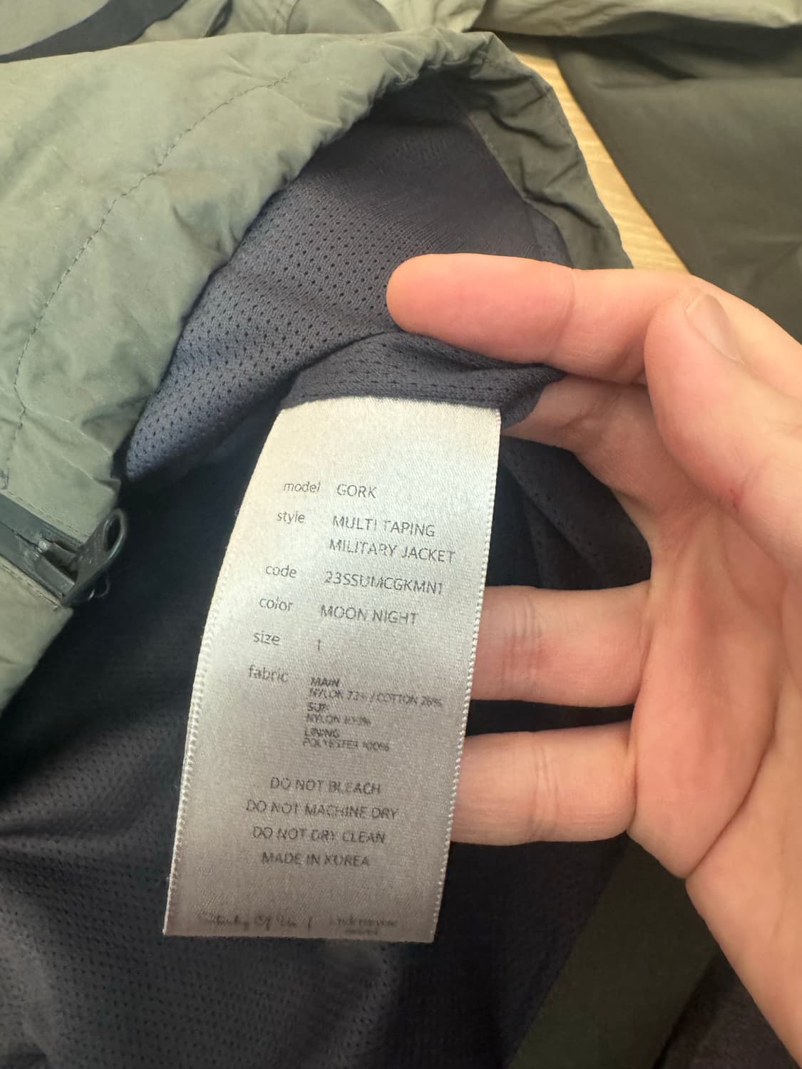 [1] stu 언더마이카 고르크 멀티 테이핑 밀리터리 자켓 상품이미지5