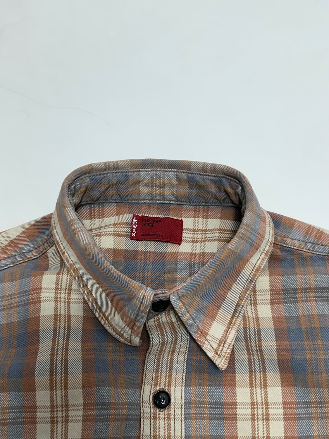 리바이스 레드탭 체크 남방 셔츠 일본판 상품이미지8