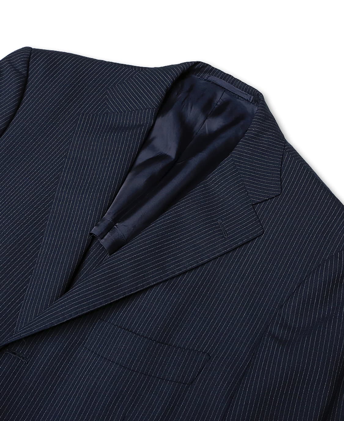 링자켓 [Sartoria Ring] 도티드 스트라이프 네이비 클래식 수트 상품이미지3
