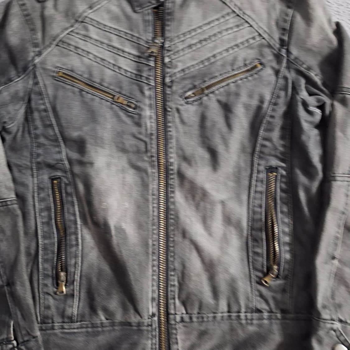 Vintage biker denim jacket 상품이미지2