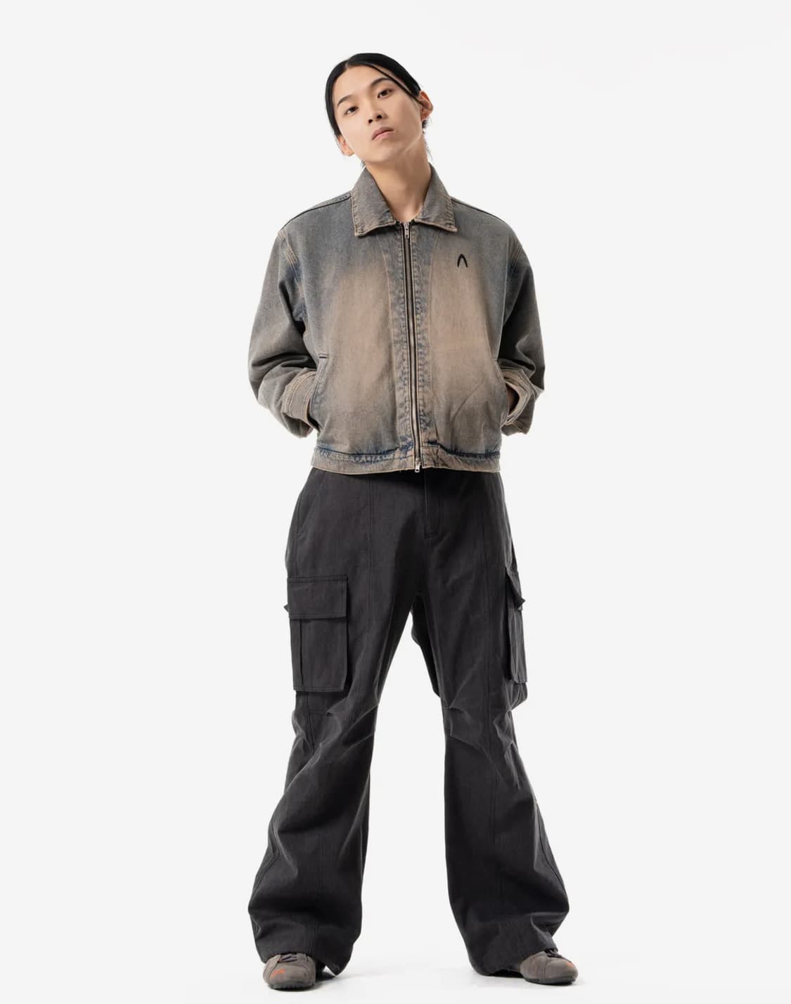 아캄 워싱 데님 자켓 청자켓 상품이미지2