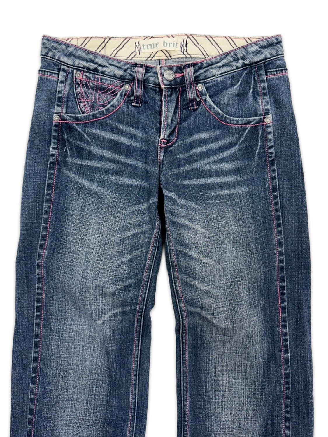 빈티지 true brit 로우라이즈 와이드 팬츠 상품이미지3