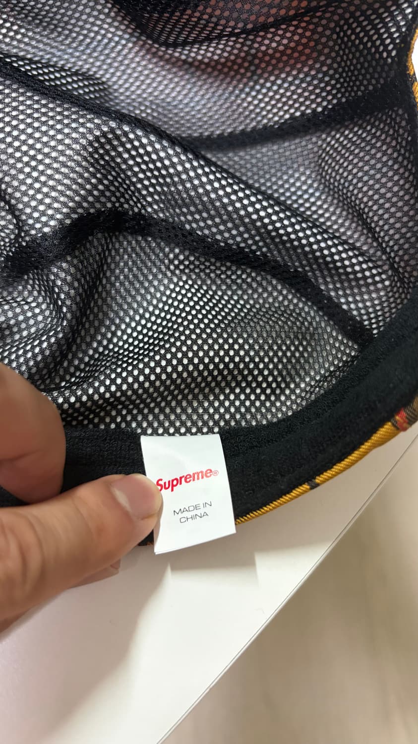 슈프림 x 고어텍스 체크 캠프캡 상품이미지4