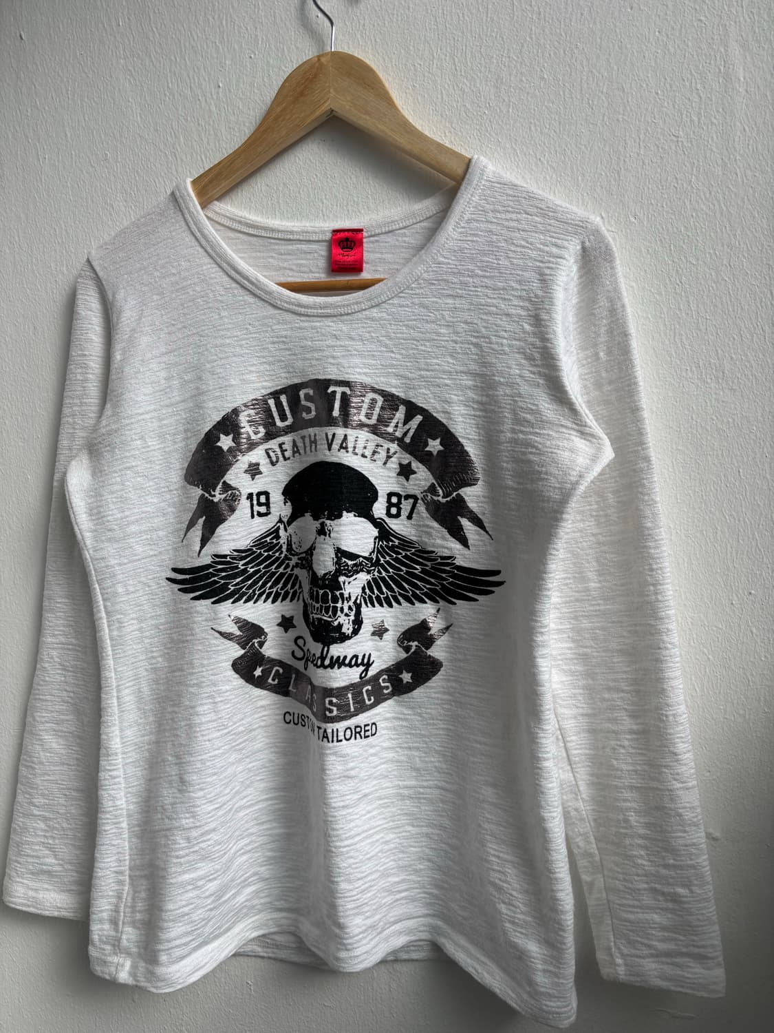Vintage White Skull Graphic Long Sleeve 상품이미지2