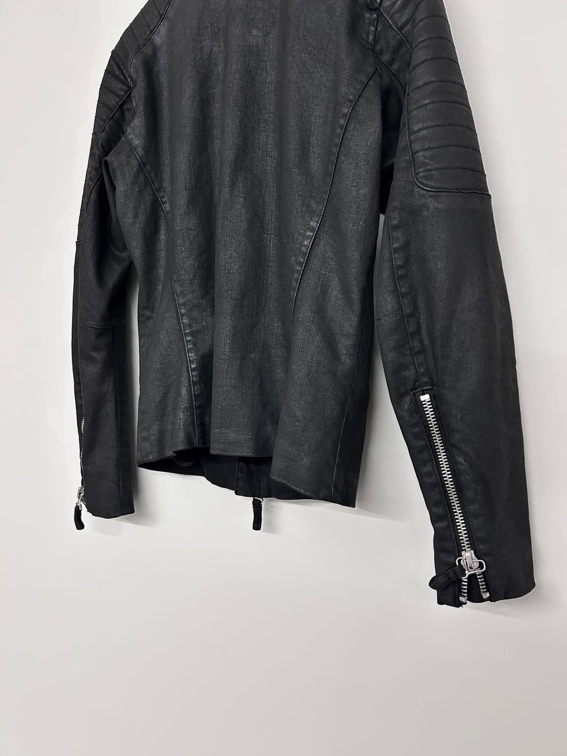 아르마니 코팅 코튼 바이커 자켓 상품이미지10