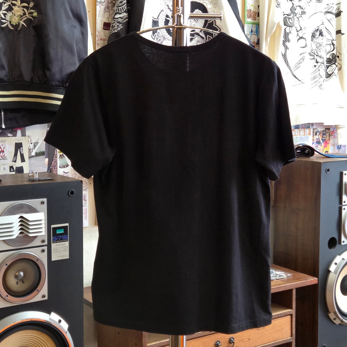 JPN 키치 스컬 프린팅 반팔 상품이미지4