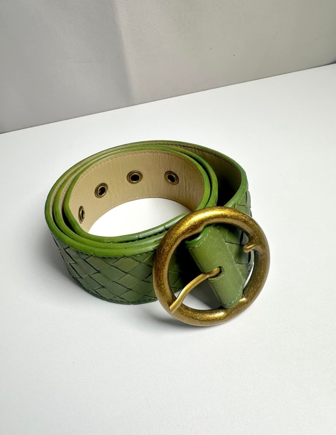 보테가베네타 인트레치아토 레더 벨트 상품이미지1