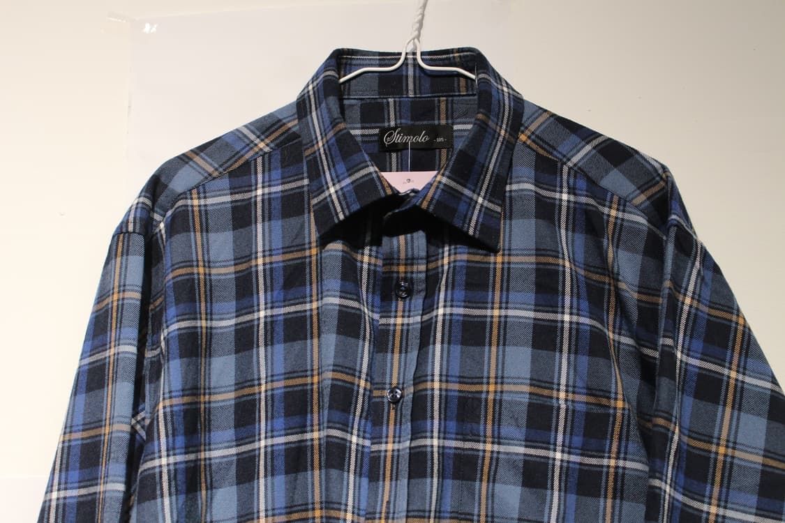 247. 네이비·블루 체크 셔츠 상품이미지2