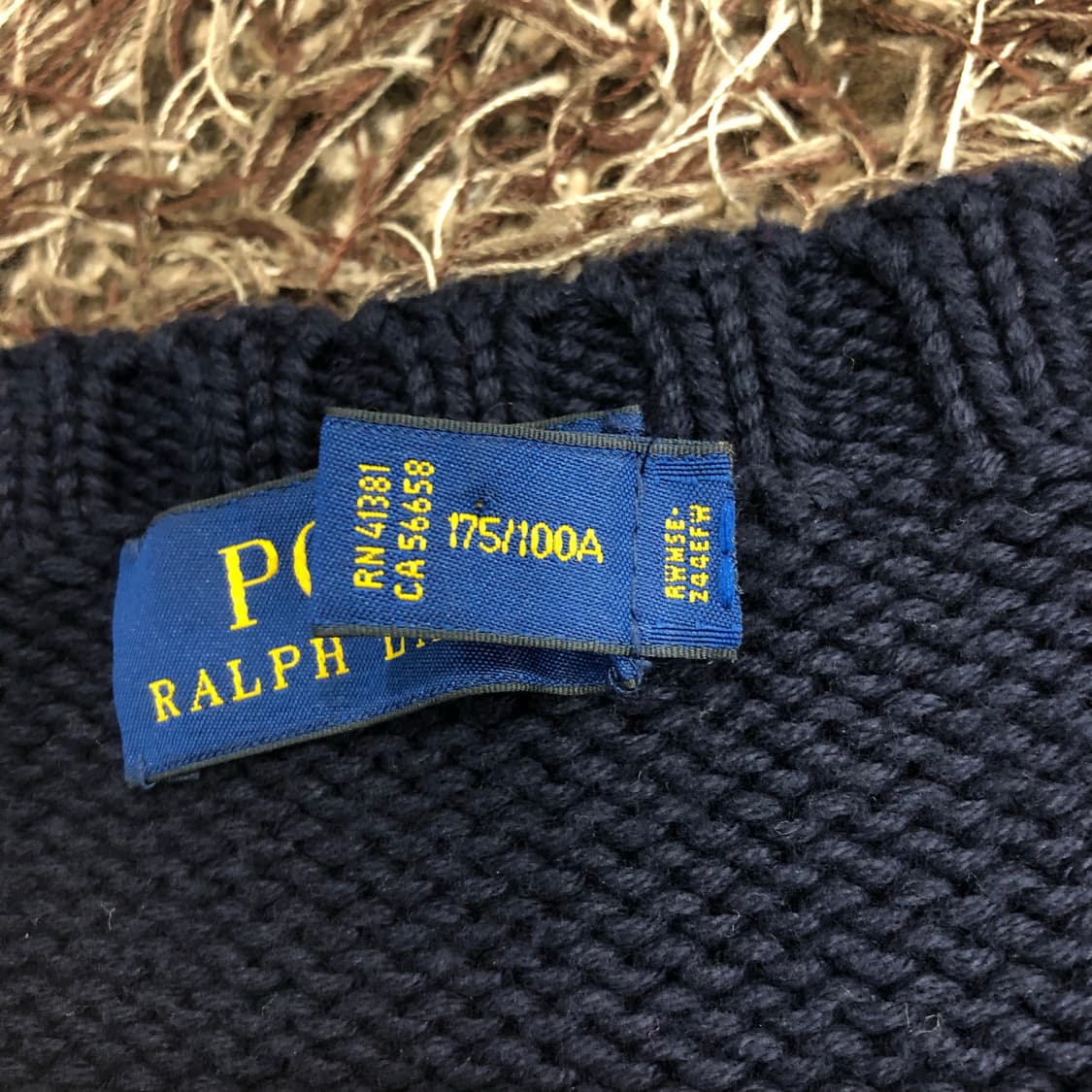 폴로 랄프로렌 성조기 네이비 크롭 니트 상품이미지5