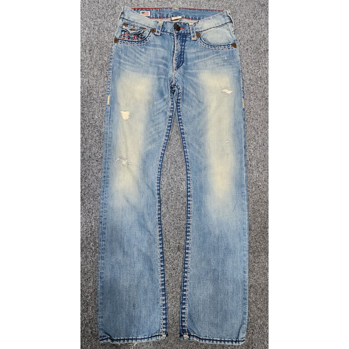 트루릴리젼 RICKY SUPERT 리키 슈퍼티 워싱 데님팬츠 청바지 31 상품이미지1