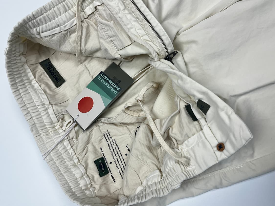 인코텍스 INCOTEX 스트링 치노팬츠 33 아이보리 (택달린 새상품) 상품이미지4