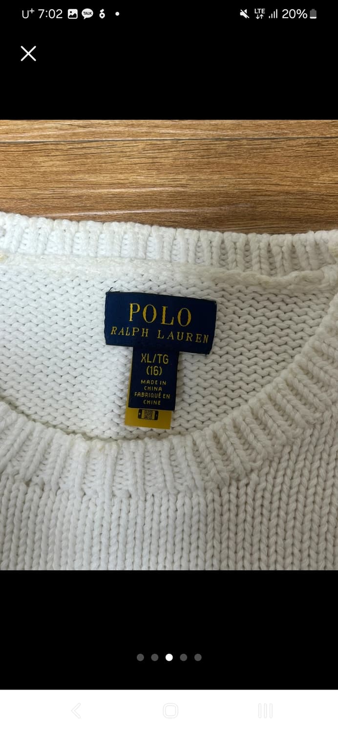 폴로 성조기 니트 걸즈 XL 성인 44-55초반 상품이미지3