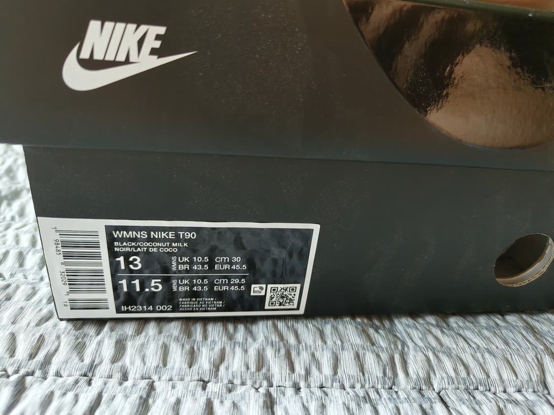 새상품)나이키 토탈90 total 90 우먼즈 블랙 검 다크브라운 상품이미지3