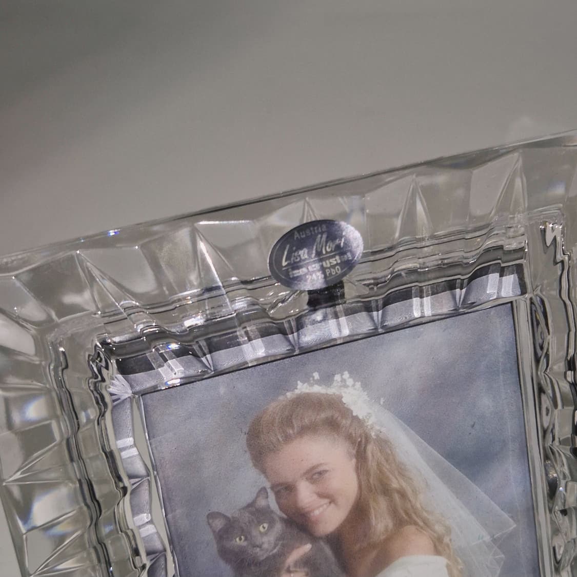 90s 호야 오스트리아 리드 크리스탈 물결 액자 상품이미지8