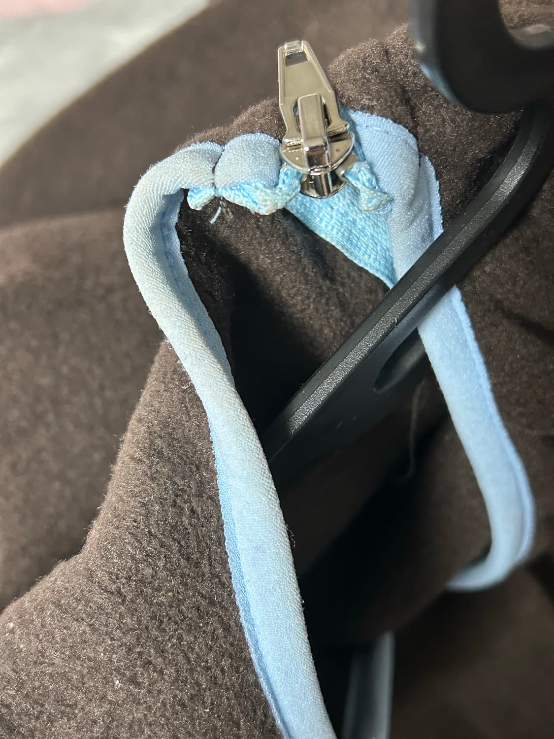 피넛데이즈 부코 아노락 T 니트 브라운 후드집업 상품이미지2