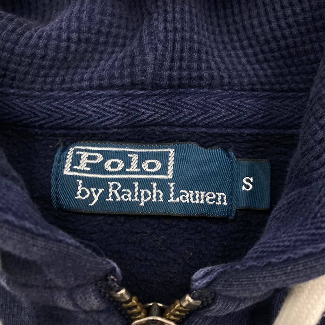 폴로 랄프로렌 포니 스몰 로고 네이비 써멀 후드 집업 상품이미지3