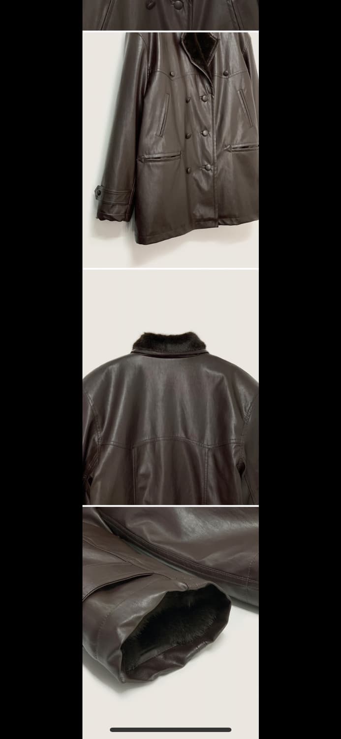 Hmode Faux leather mustang (브라운) 상품이미지4