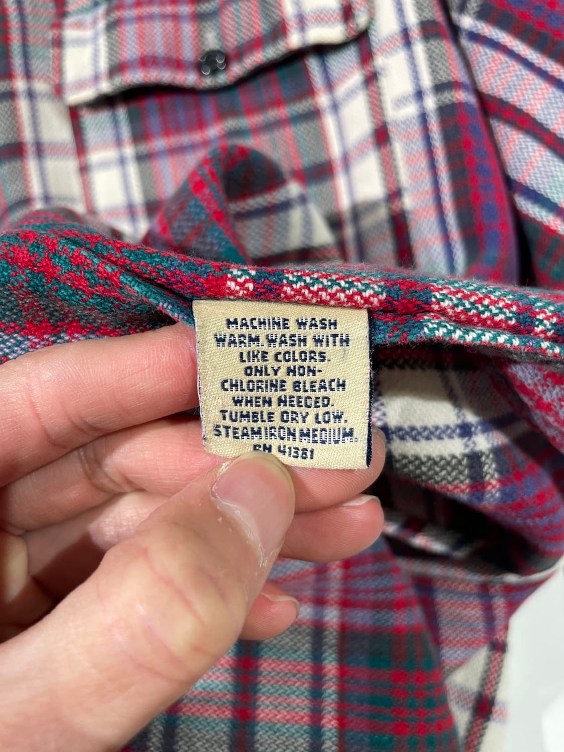 더블알엘 90’s 트윈 포켓 체크 셔츠 상품이미지9