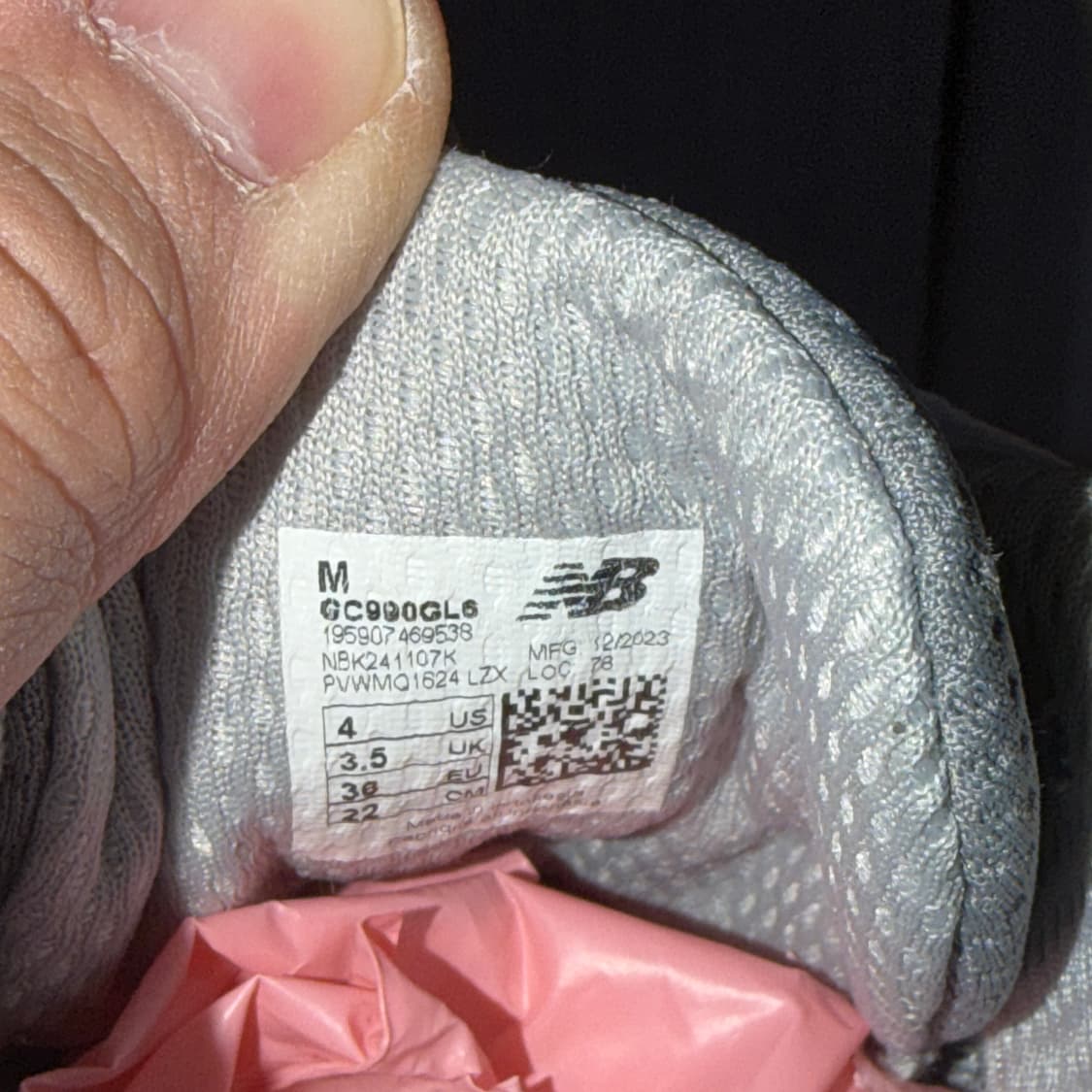 뉴발란스 키즈 퓨어셀 990 V6 그레이 GC990GL6 (220) 상품이미지8