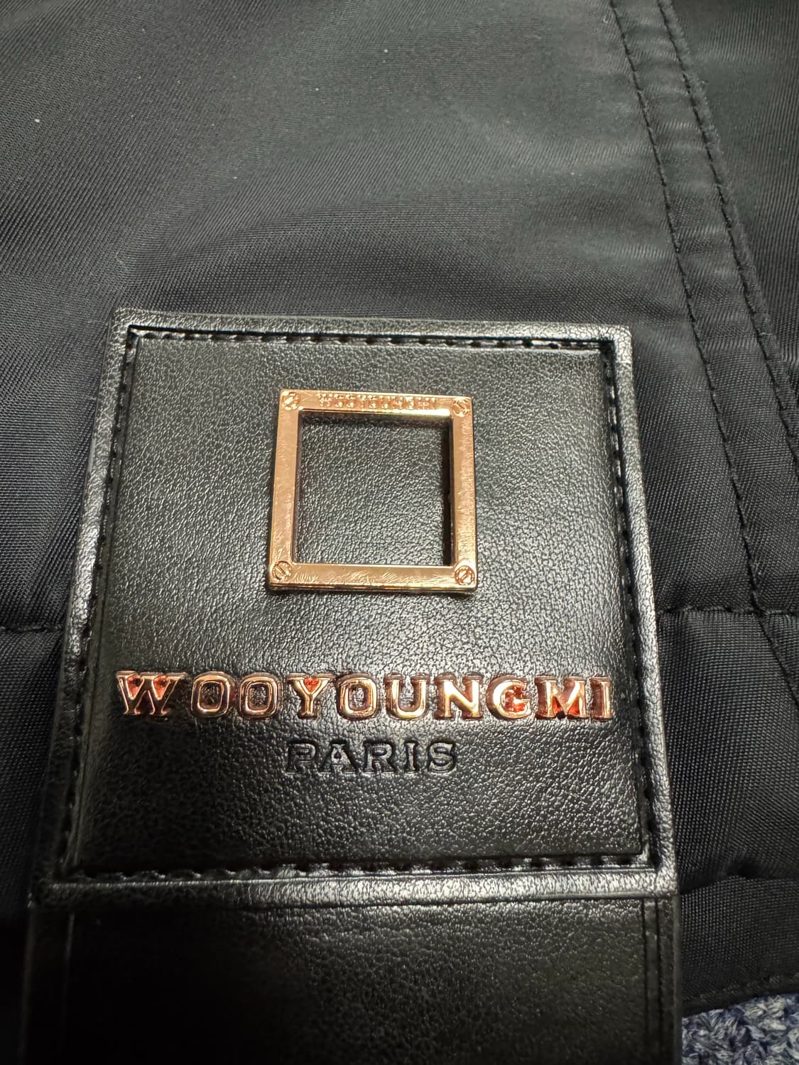 [38]우영미 여성 나일론 크롭 점퍼 블랙 상품이미지3