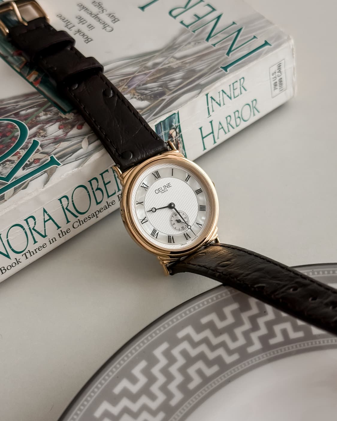 셀린느 화이트 라운드 시계 상품이미지3