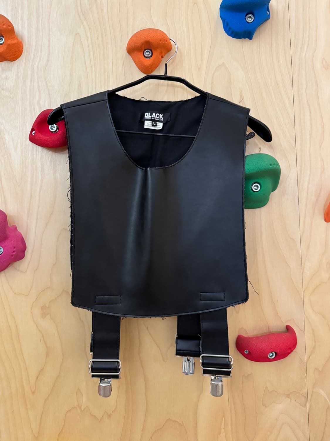 꼼데가르송 가죽 서스펜더 멜빵 조끼  상품이미지1