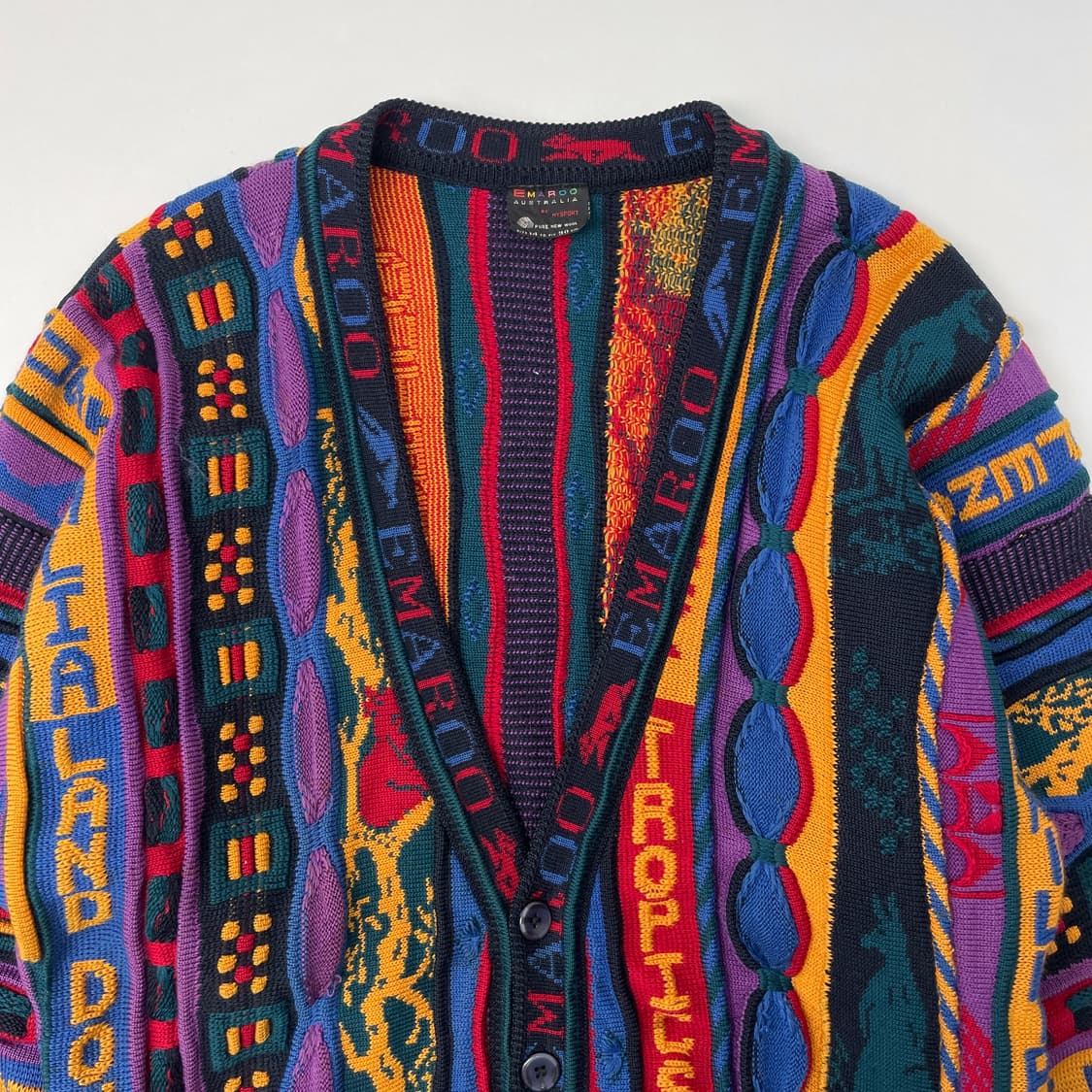 EMAROO 오스트레일리아 빈티지 울 니트 가디건 상품이미지2