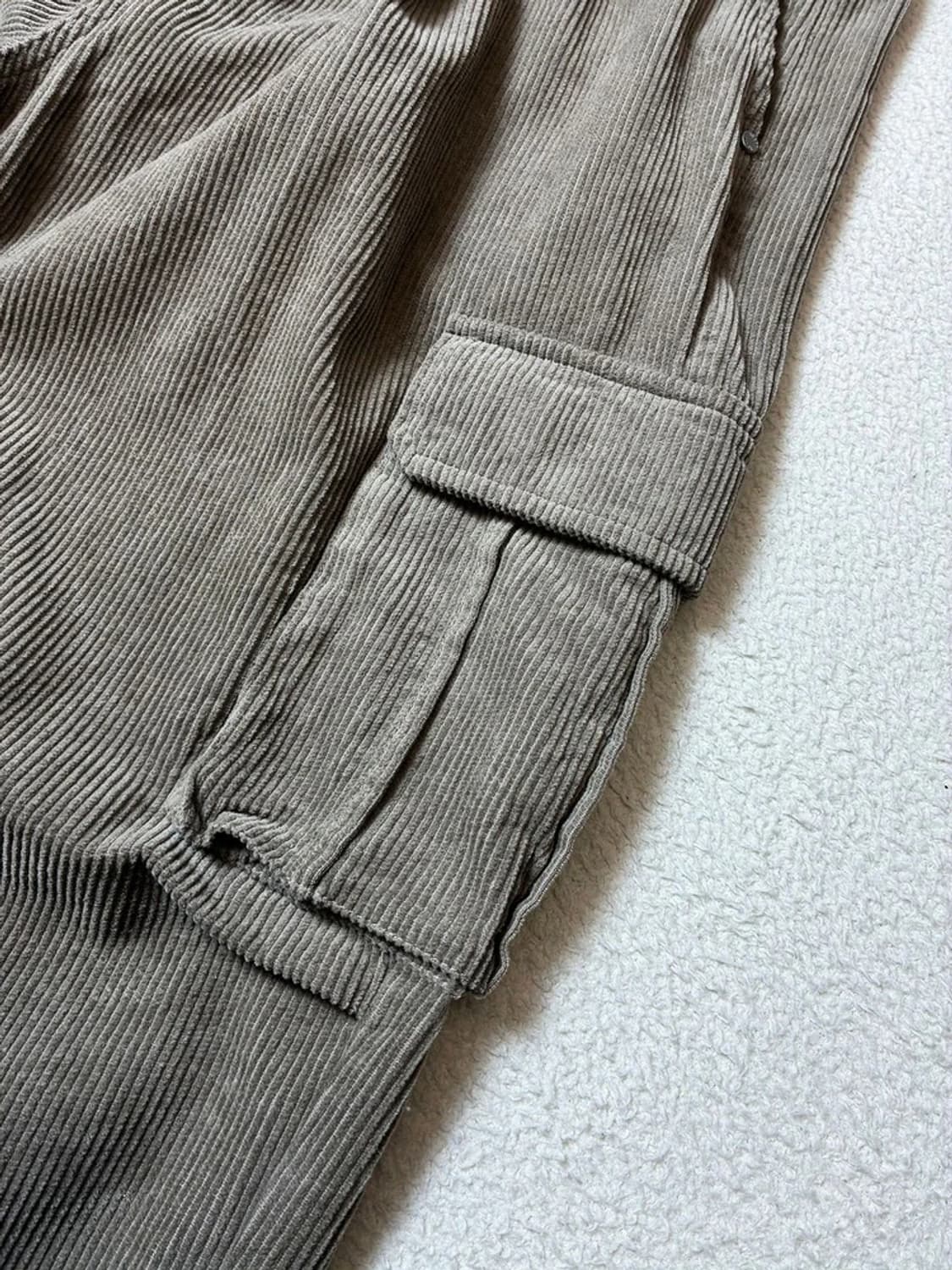 수아레 와이드핏 파라슈트 카고 코듀로이팬츠 PN7590 상품이미지4