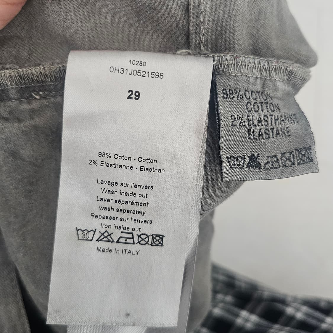 에디 슬리먼 재임 시절의 Dior Homme 그레이 워싱 청바지입니다. 상품이미지4