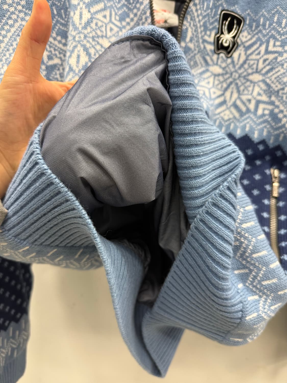 스파이더 노르딕 패턴 하프집업 L 100 상품이미지7