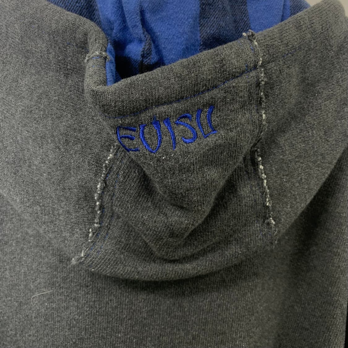 에비수 빅로고 빈티지 그레이 후드집업  상품이미지5