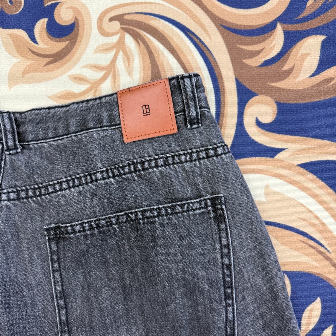 (2)디미트리 블랙 DIMITRI BLACK 흑청 와이드 데님팬츠 상품이미지5