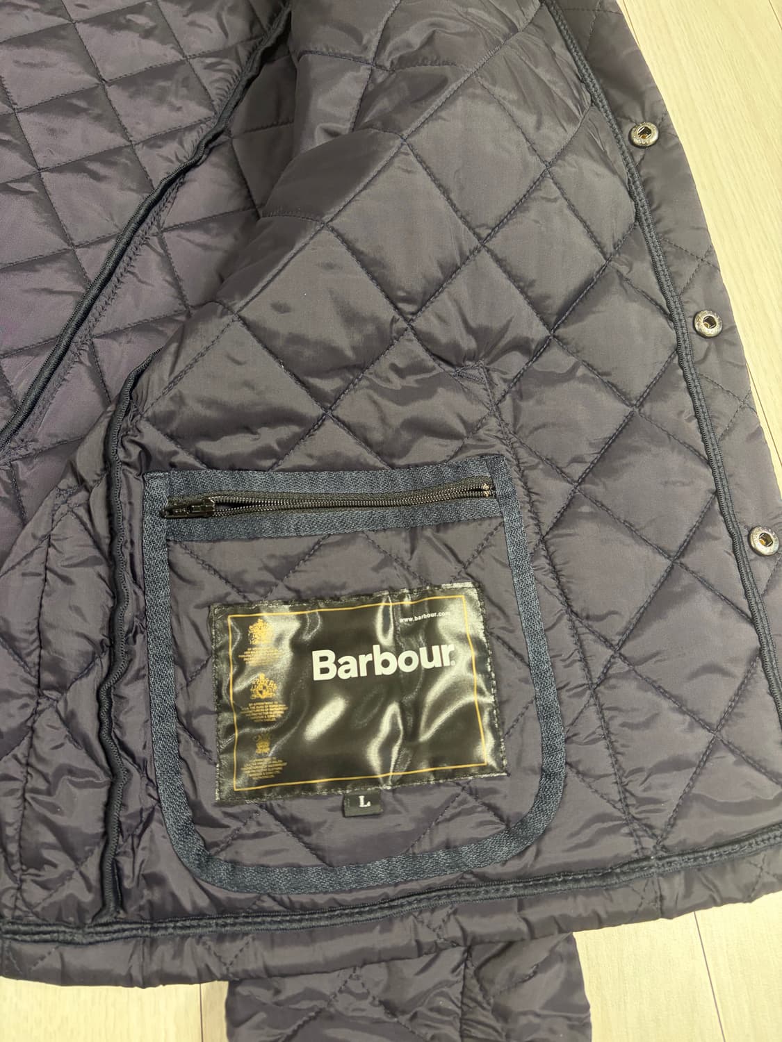 바버 리데스데일 퀄팅자켓 네이비 L 상품이미지4