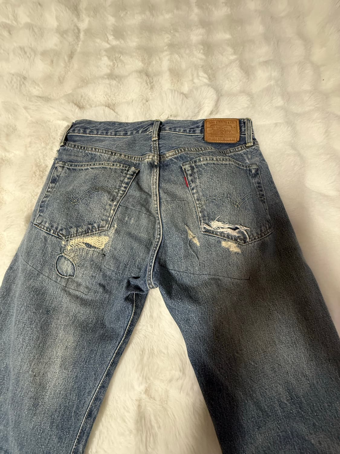 [32] LVC 빅E 501zxx 사시코 데님 상품이미지6