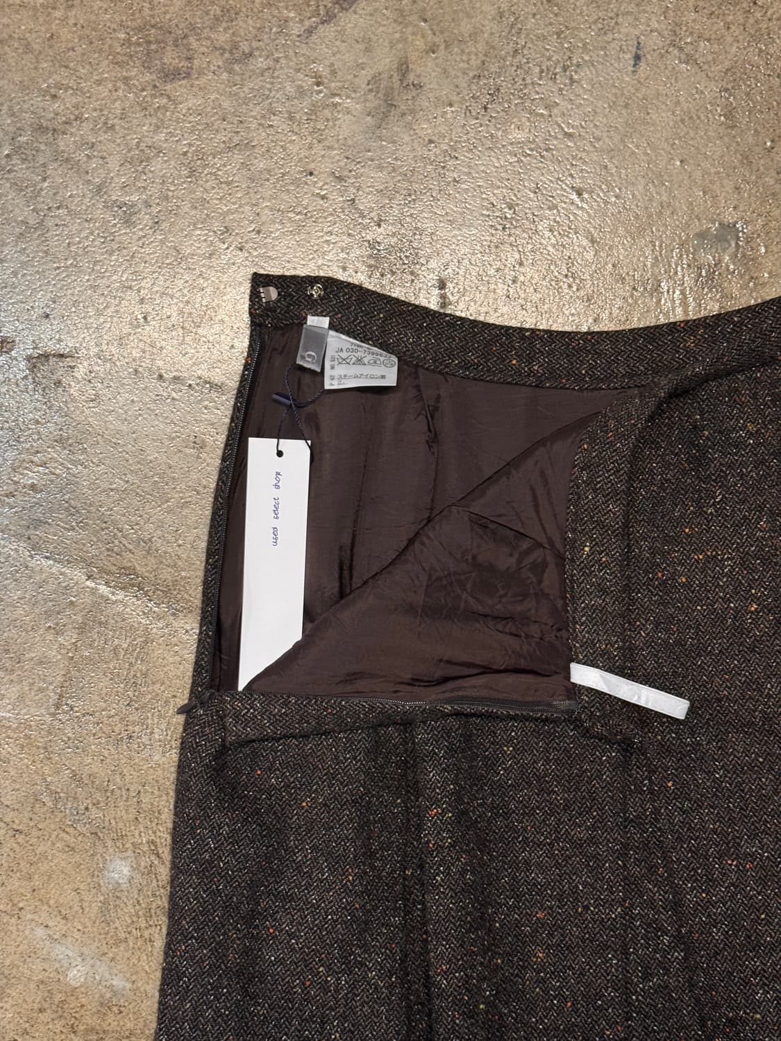 25inch ) GIO Nepped Wool Flare Skirt 상품이미지5