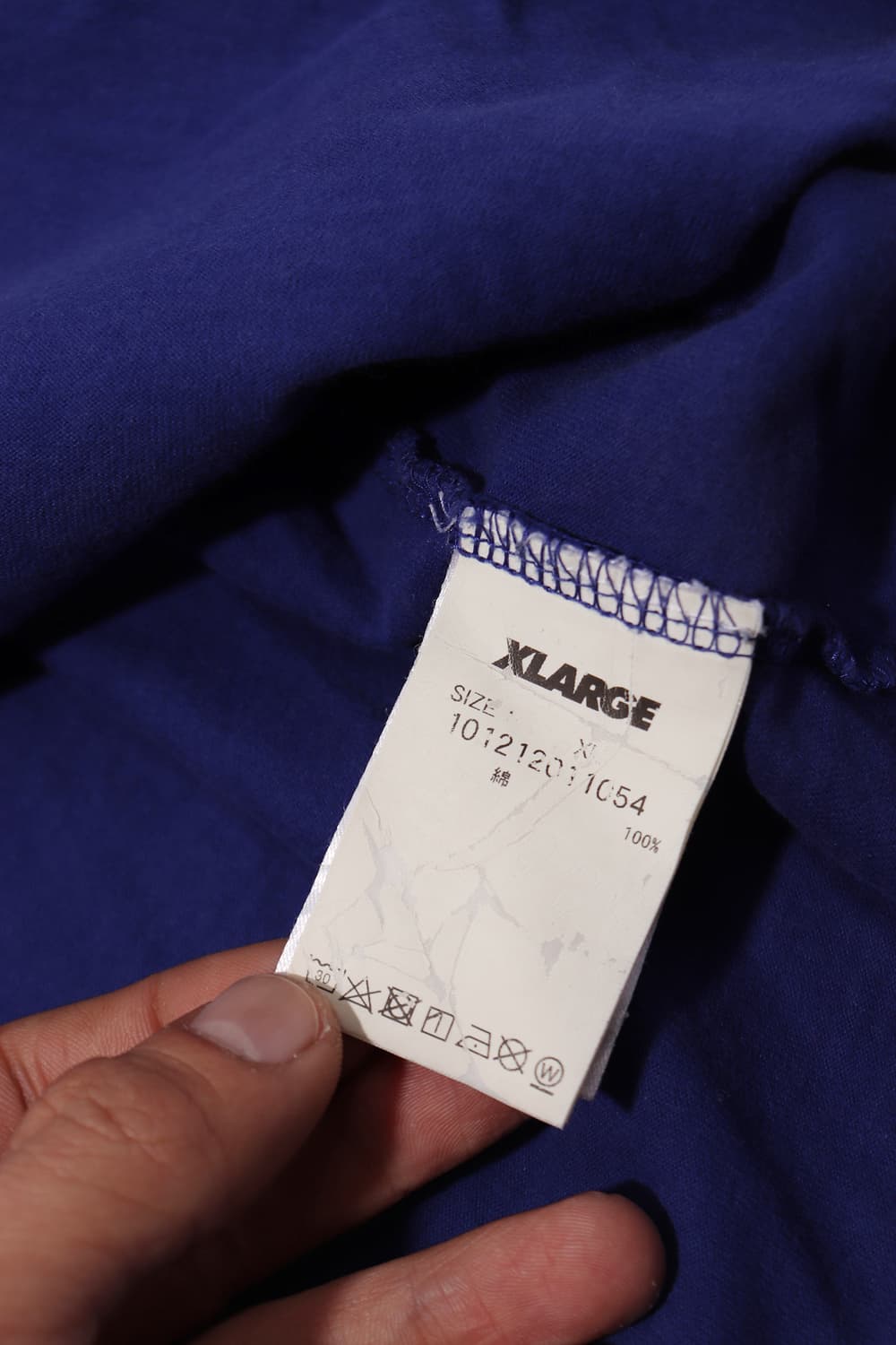 XLARGE 퍼플 스컬 프린팅 반팔티셔츠 size XL 상품이미지5