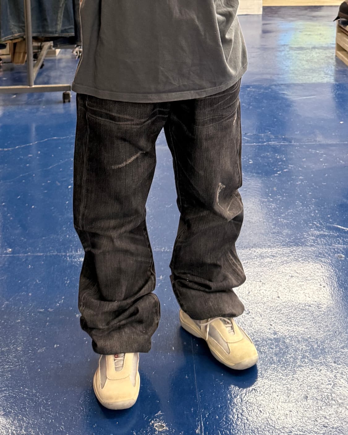 Levis 리바이스 501 흑청 데님 팬츠 상품이미지1