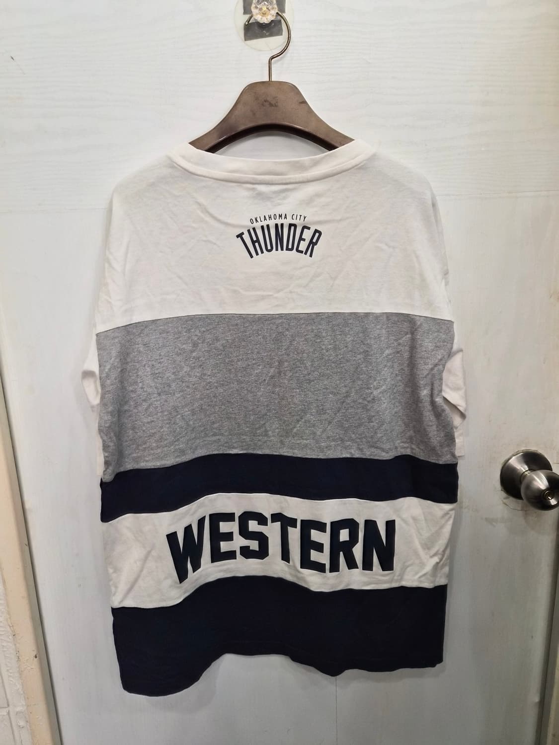 L,100)) NBA 엔비에이 오클라호마시티 썬더 반팔티셔츠 !~ 상품이미지4